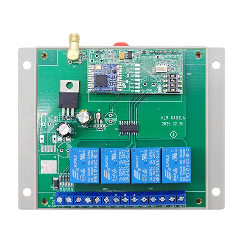 12V 24V interrupteur sans fil 4 canaux relais avec télécommande 5km (Modèle: 0020013)
