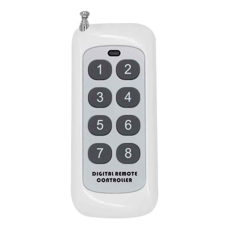 Huit CC 30A Étanche Interrupteur Sans Fil avec 8 Bouton Télécommande