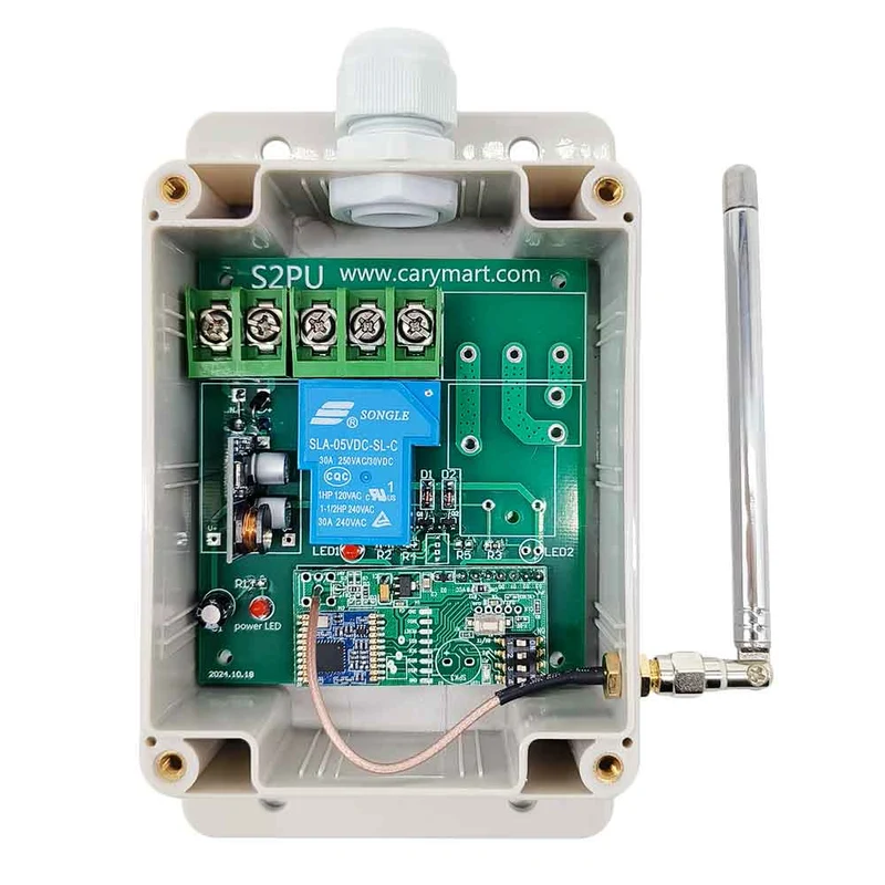 10~80V interrupteur relais sans fil 1 voie 30A récepteur 5 km (Modèle: 0020090)