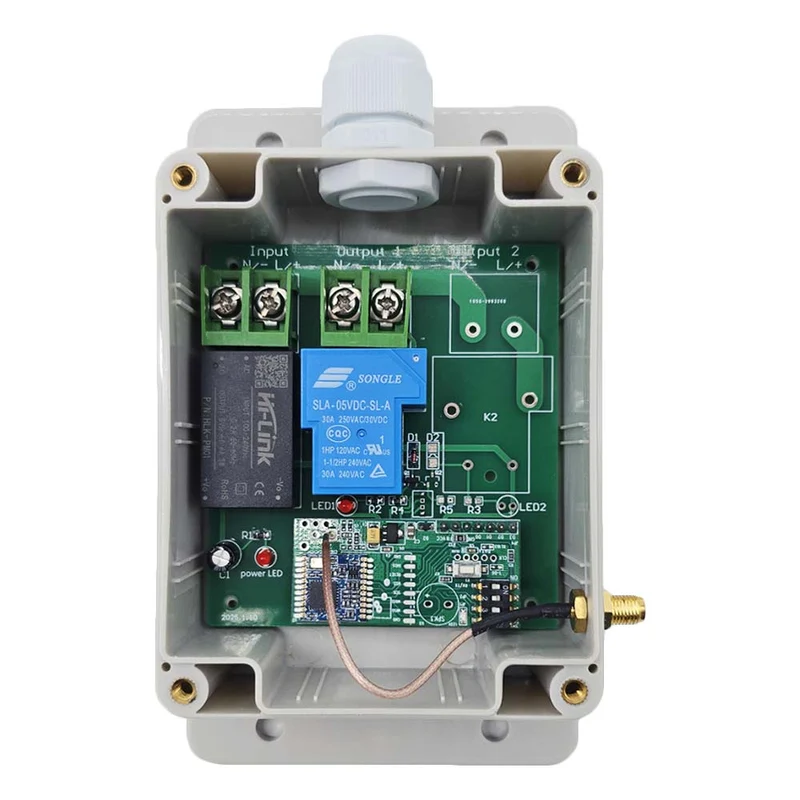 230V 30A Kit Interrupteur Télécommande Sans Fil Sortie CA 1 Voie (Modèle: 0020136)