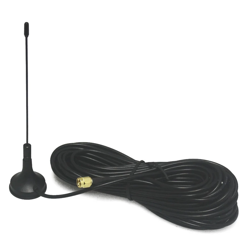Antenne RF Ventouse Magnétique avec 10 m Câble et Connecteur SMA (Modèle: 0020916)