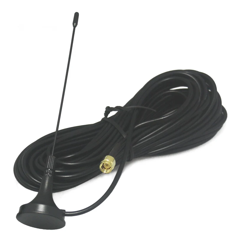 Antenne RF Ventouse Magnétique avec 10 m Câble et Connecteur SMA (Modèle: 0020916)