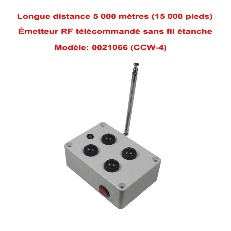 4 Voies 30A interrupteur sans fil sortie CC avec télécommande 5km (Modèle: 0020671)