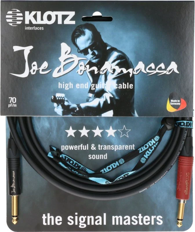 Joe Bonamassa Guitar 6M Jack Mono - Silent Plug,