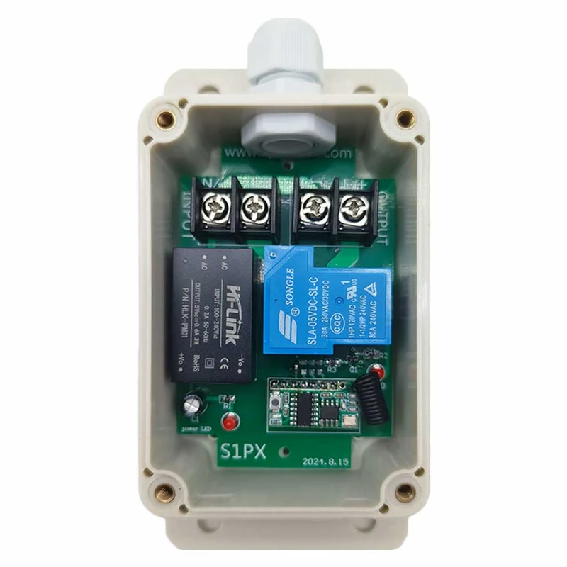 1 Voie CA 30A Interrupteur Sans Fil Récepteur 1 Canal 230V Sortie (Modèle: 0020053)