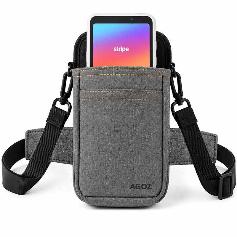 Étui à porter en travers du corps pour lecteurs Stripe Reader S700 et S710 | Agoz