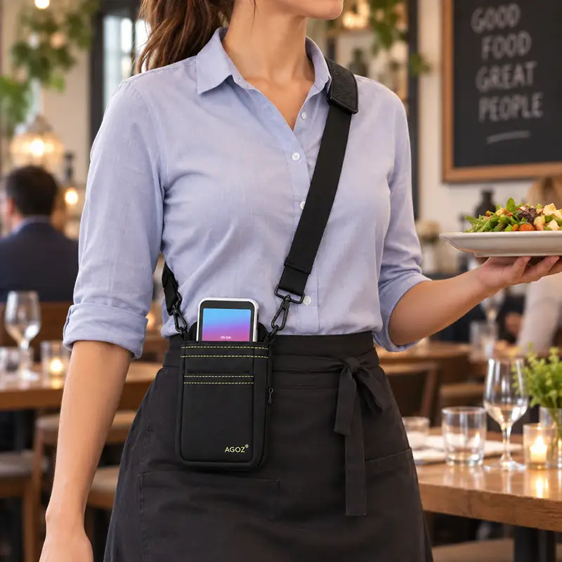 Étui à porter en travers du corps pour lecteurs Stripe Reader S700 et S710 | Agoz