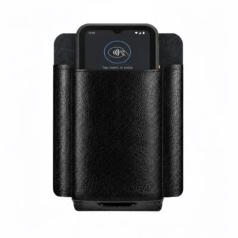 Étui en cuir pour terminal POS portable Toast Go 3 destiné au service en restaurant | Agoz