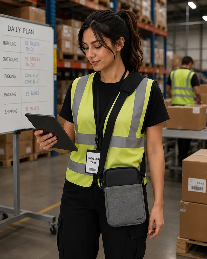 Étui bandoulière Unitech RT112 pour tablette, idéal pour les opérations mobiles | Agoz