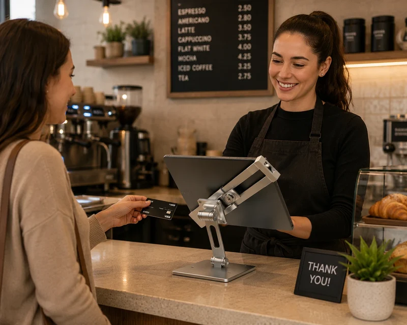 Support tablette POS Unitech RT112 à profil bas pour caisse compacte | Agoz