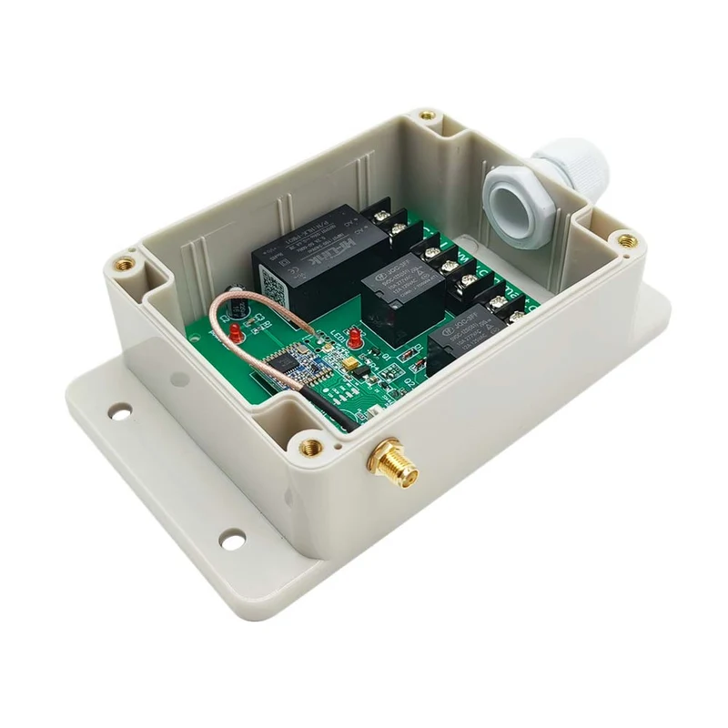230V interrupteur sans fil sortie contact sec 2 voies 10A 5km (Modèle: 0020690)