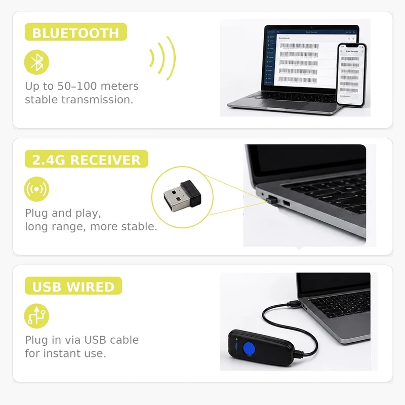 Scanner de codes-barres de poche AGOZ AG-PK770