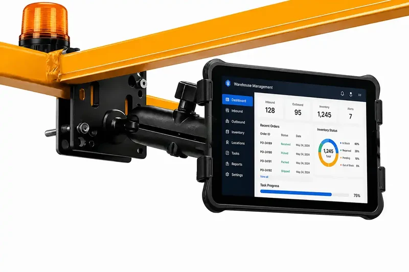 Support tablette Unitech RT112 pour chariot élévateur destiné à la manutention | Agoz