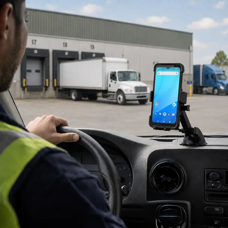Support véhicule pour scanner mobile Unitech pour opérations de route et sur le terrain | Agoz