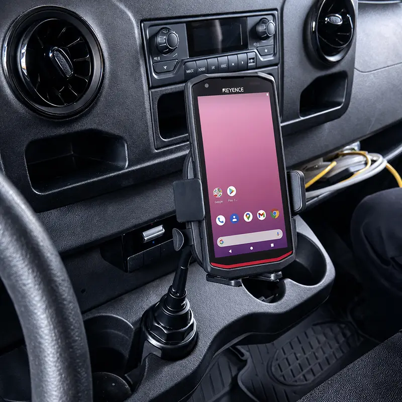 Station d'accueil pour ordinateur mobile Keyence pour véhicules, adaptée aux flux de travail sur route et sur le terrain | Agoz