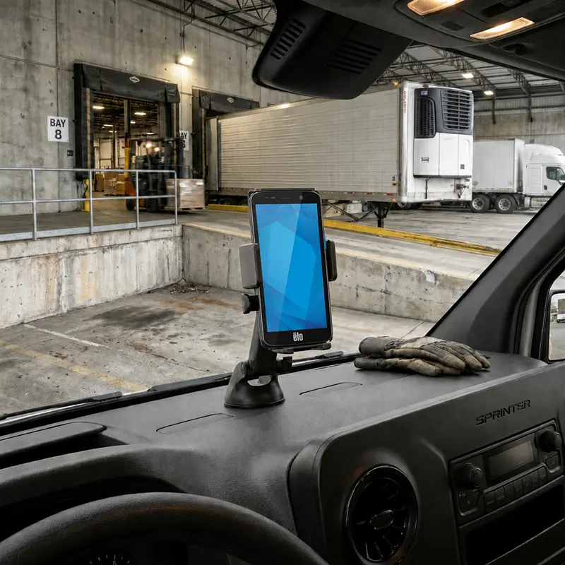Support de véhicule pour ordinateur portable Elo à main pour équipes de service mobile | Agoz