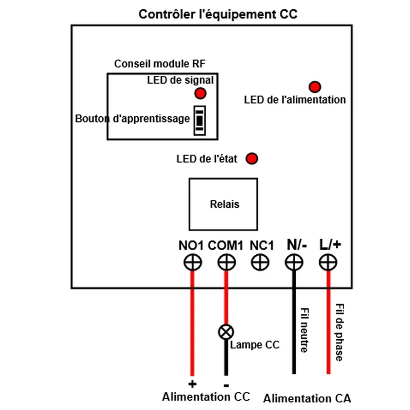 Kit Interrupteur Télécommande Sans Fil 230V 10A - 6 Récepteurs et 1 Émetteur (Modèle: 0020433)