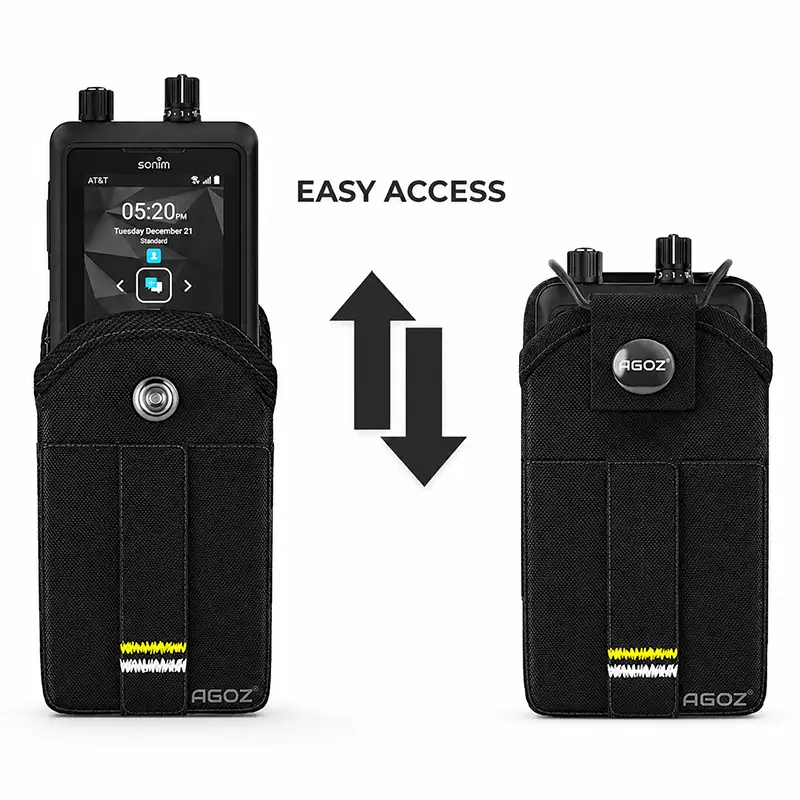 Étui pour terminal de communication Sonim avec fermeture à pression pour opérations sur le terrain | Agoz