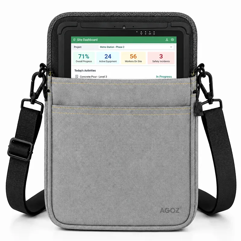 Étui de transport pour tablette JLT avec bandoulière pour équipes logistiques et de terrain | Agoz