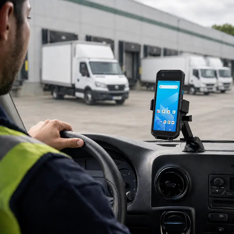 Support véhicule pour ordinateur portable Almex pour les flux de travail des flottes de transport | Agoz