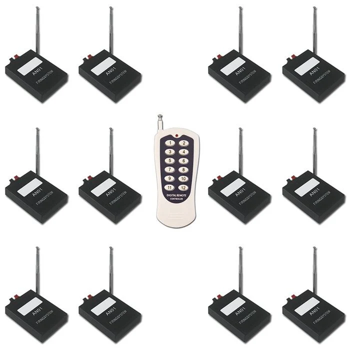 Une télécommande sans fil 12 dispositifs d'allumage pour feux d'artifice (Modèle: 0020375)