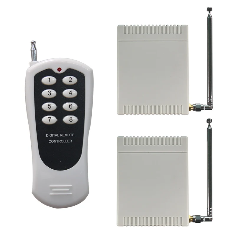Deux 4 Canaux 9V 12V 24V Interrupteurs Radio et Une Télécommande Sans Fil (Modèle: 0020386)