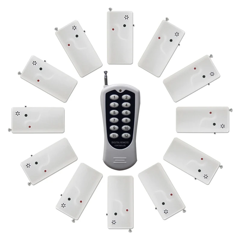 Une 12 Boutons Télécommande Sans Fil Contrôler 12 Alarmes Rappel (Modèle: 0020173)