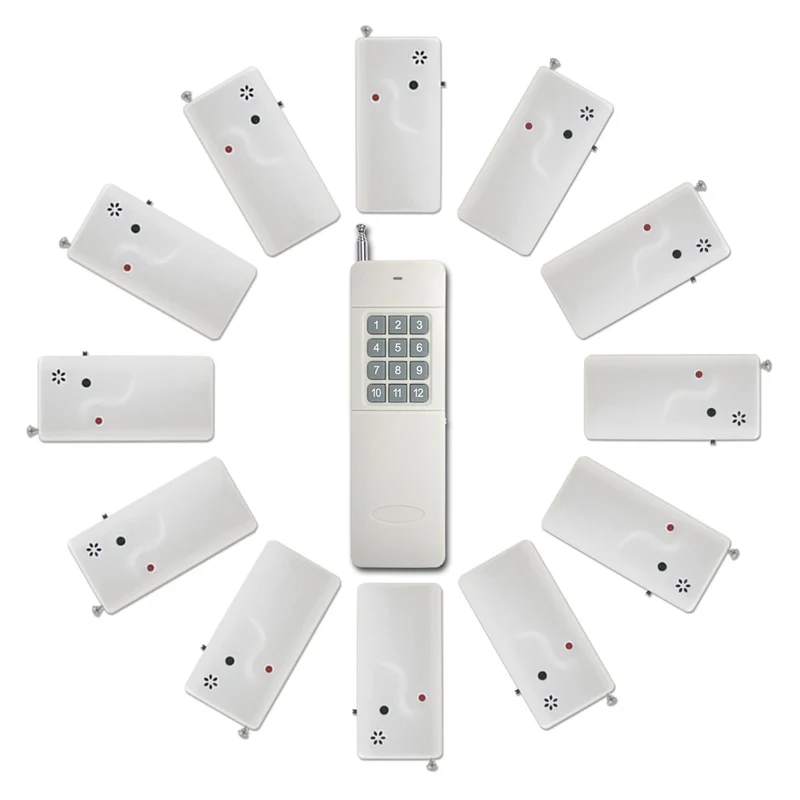 Une 12 Boutons Télécommande Sans Fil Contrôler 12 Alarmes Rappel (Modèle: 0020173)