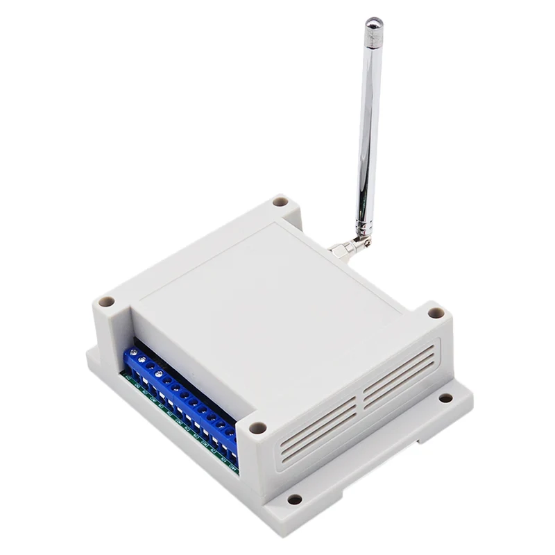 Interrupteur relais sans fil 12V 24V récepteur 4 voies 5 km (Modèle: 0020012)