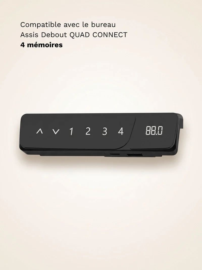 Console de commande pour bureau Assis Debout électrique