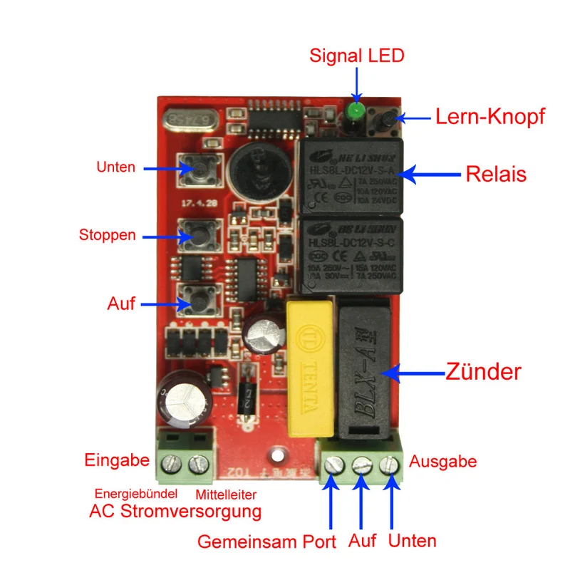 1 Voie 660W Kit Interrupteur Télécommande Sans Fil Pour Moteur Électrique 220V (Modèle: 0020759)