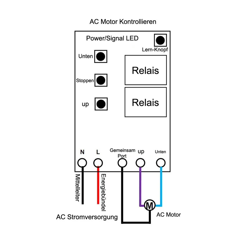 1 Voie 660W Kit Interrupteur Télécommande Sans Fil Pour Moteur Électrique 220V (Modèle: 0020759)