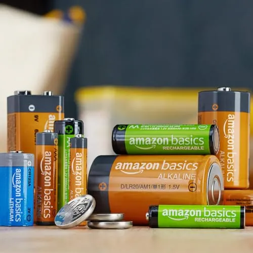Amazon Basics Piles NiMh rechargeables AAA (Lot de 16) 800 mAh pré-chargées