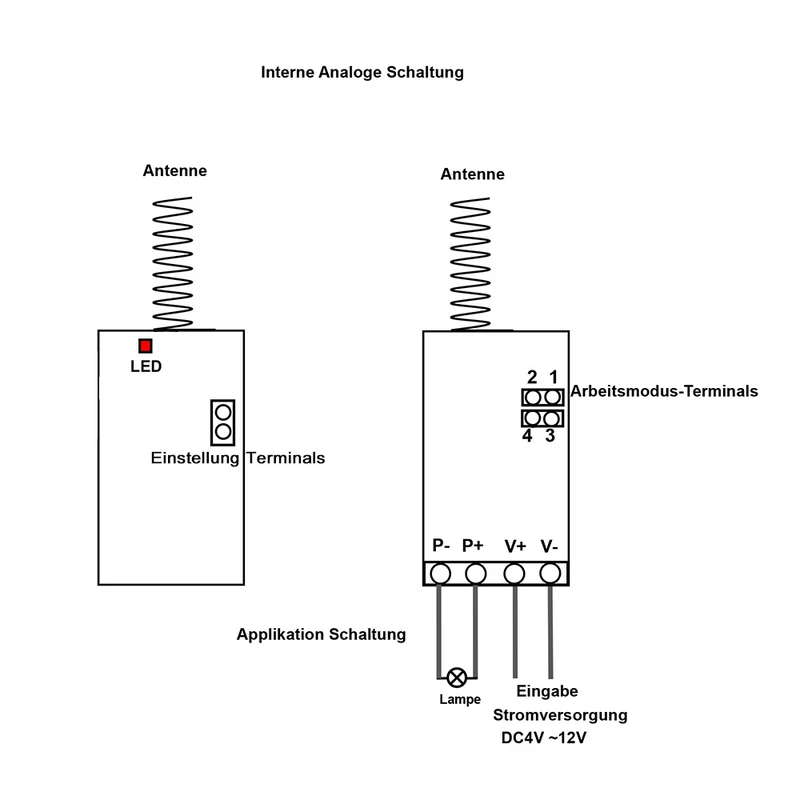 1 Canal CC 4V~12V 10W Mini Kit Interrupteur Télécommande Sans Fil pour Éclairage LED (Modèle: 0020641)