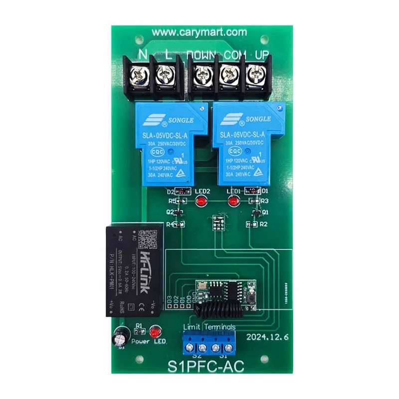 1 Voie 30A Kit Interrupteur Télécommande Sans Fil Pour Moteur 220V (Modèle: 0020131)