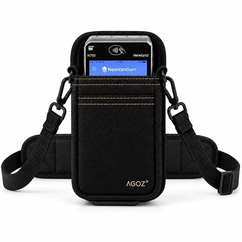 Étui bandoulière Newland POS pour terminal de paiement en service à table | Agoz