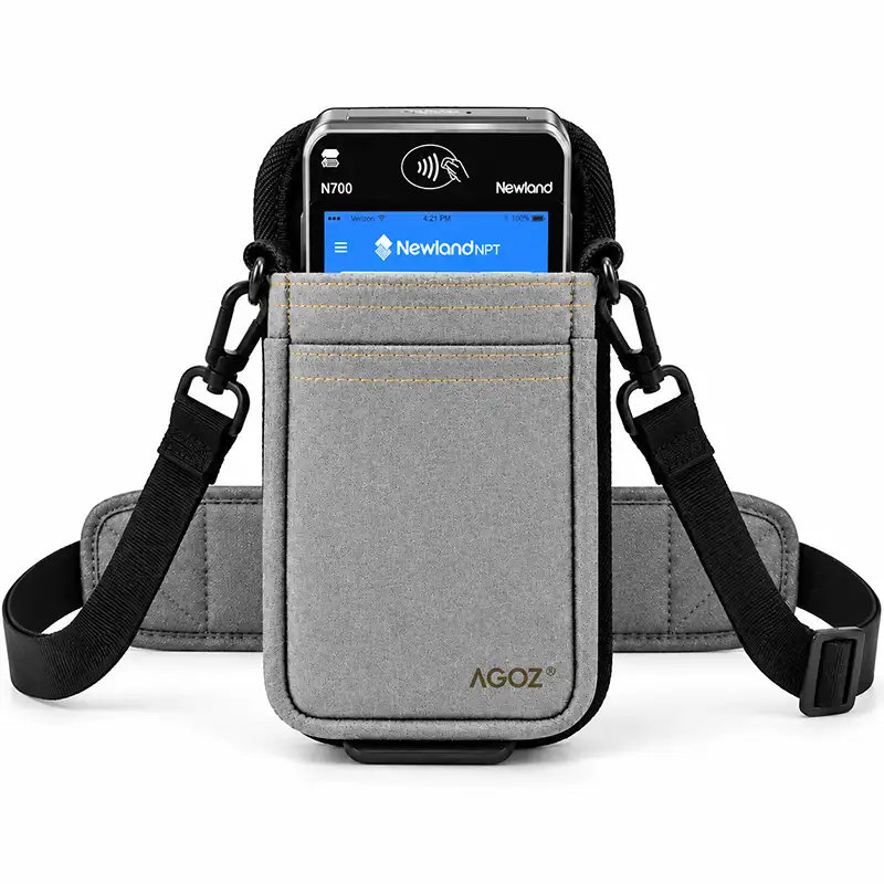 Étui bandoulière Newland POS pour terminal de paiement en service à table | Agoz