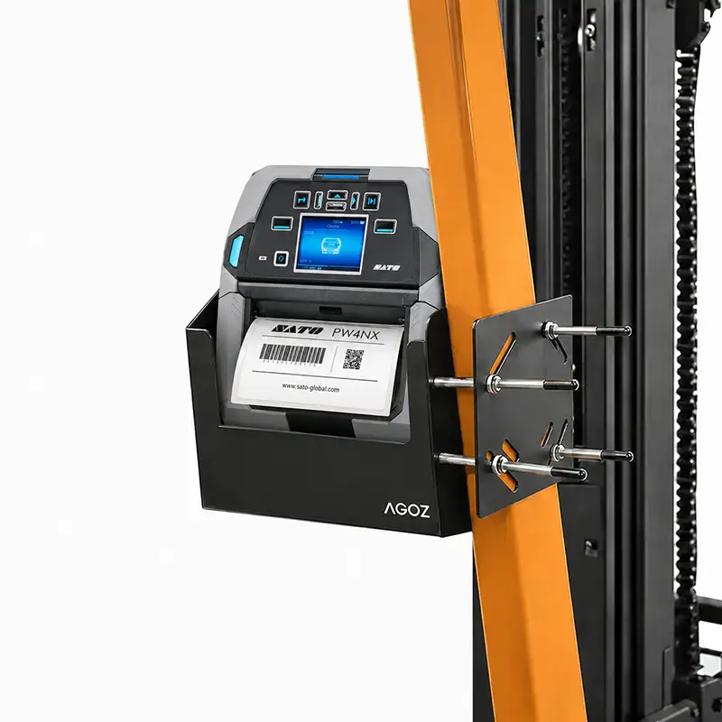 Support de chariot élévateur en métal pour imprimantes mobiles SATO | Agoz