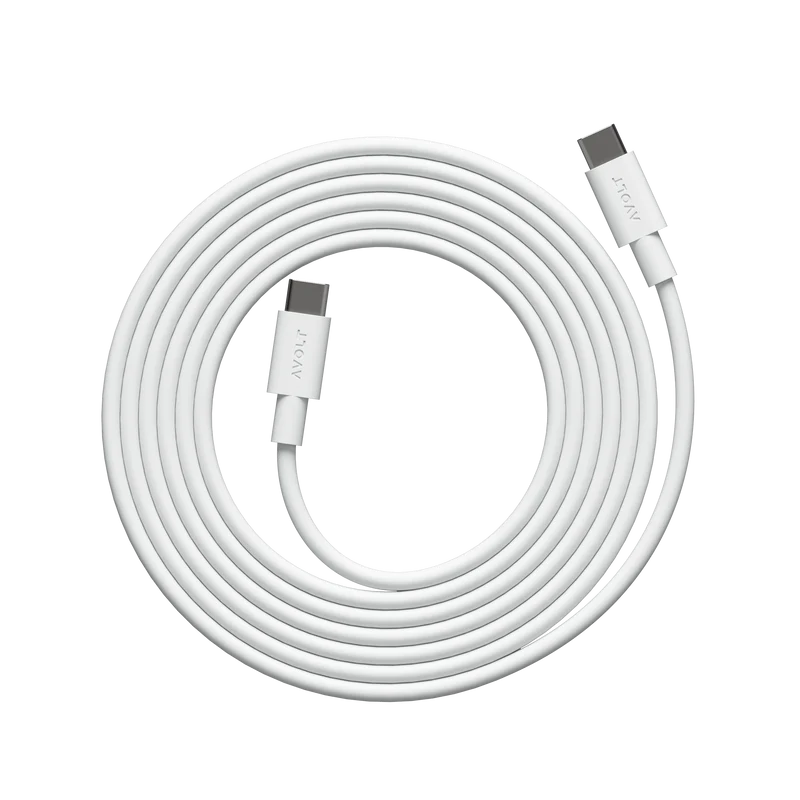 New Cable 1 | 3-Pack Opal White USB-C to USB-C