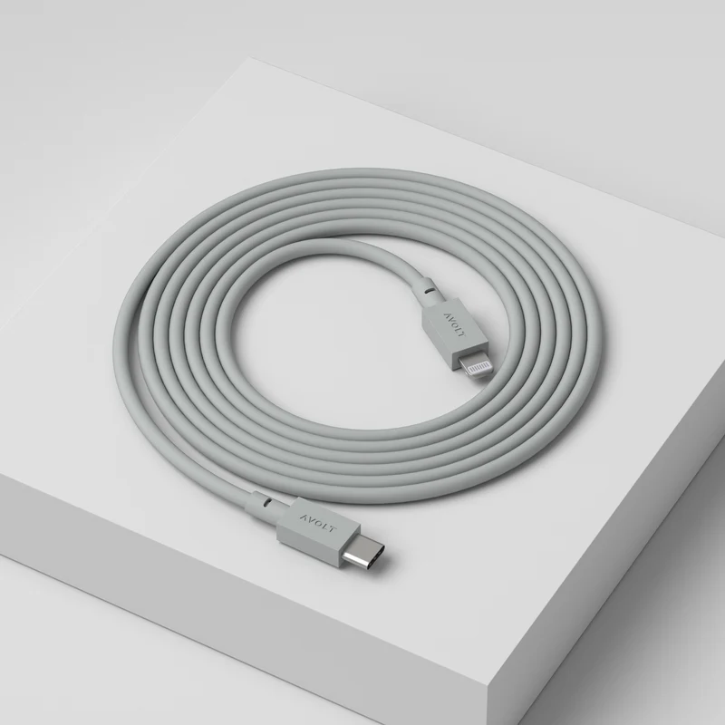 New Cable 1 | 3-Pack Gotland Gray USB-C to Lightning