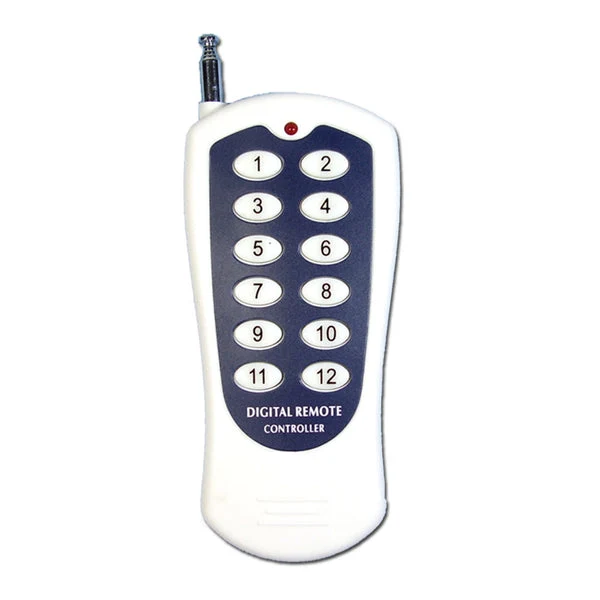 Douze 1 canal 230V 2300 watt interrupteurs sans fil avec télécommande (Modèle: 0020459)