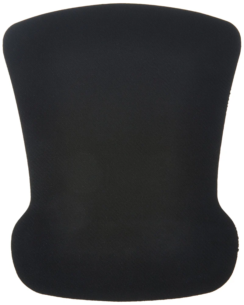 Amazon Basics - Tapis de Souris irrégulier avec Repose-Poignet en Gel, Noir