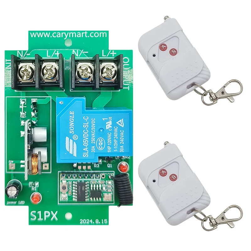 10~80V Kit Interrupteur Télécommande Sans Fil 1 Voie 30A CC Sortie (Modèle: 0020435)