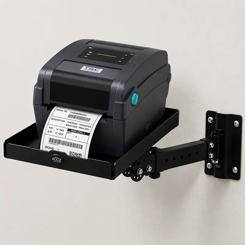 Étagère murale industrielle pour imprimantes d'étiquettes de bureau TSC