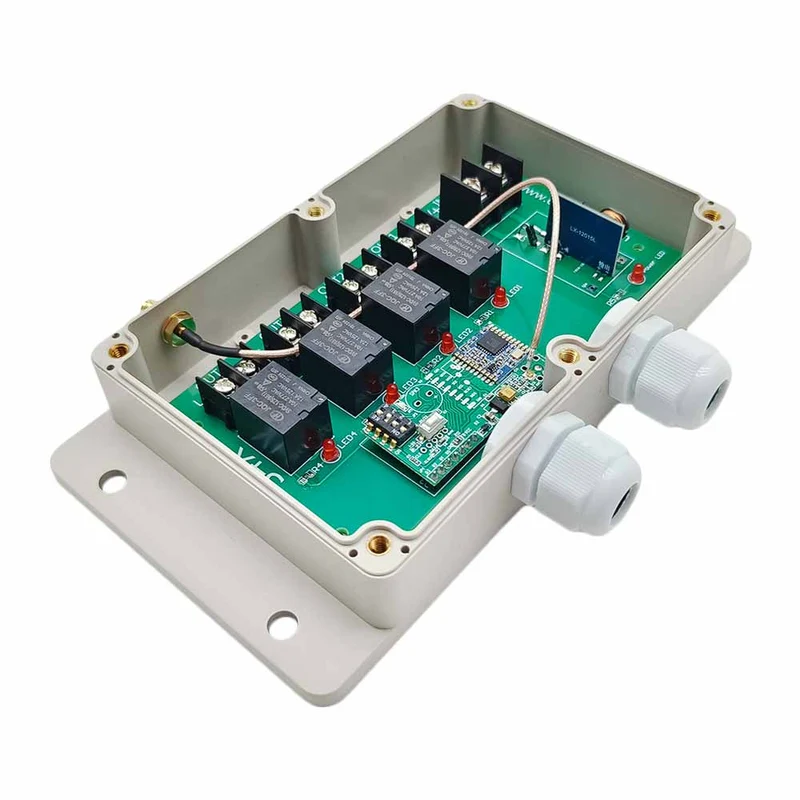 Kit interrupteur télécommande sans fil sortie CC 4 voies 10A 5km (Modèle: 0020224)
