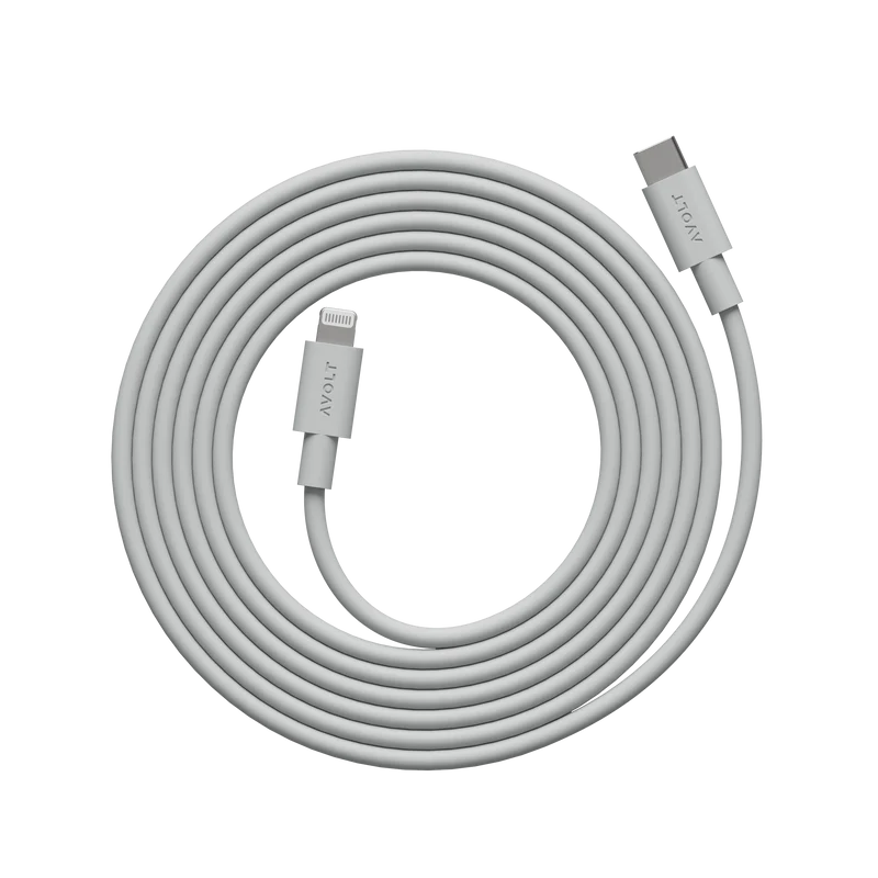 New Cable 1 | 3-Pack Gotland Gray USB-C to Lightning