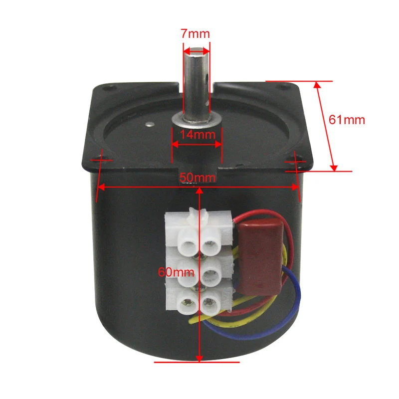 Moteur Synchrone à Aimant Permanent Électrique Monophasé 220V 14W (Modèle: 0042001)