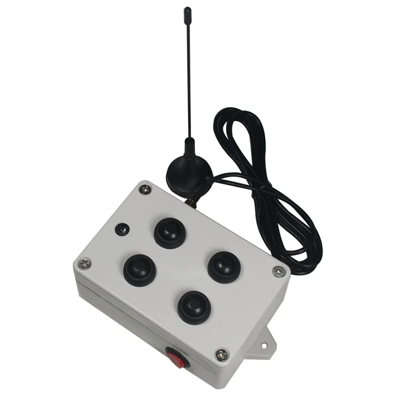 Longue Distance 1 km 4 Bouton Étanche Télécommande Sans Fil Émetteur Radio (Modèle: 0021070)