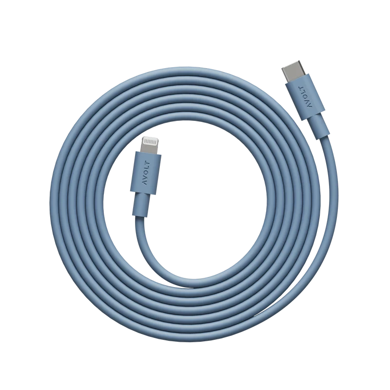 New Cable 1 | 3-Pack Shark Blue USB-C to Lightning