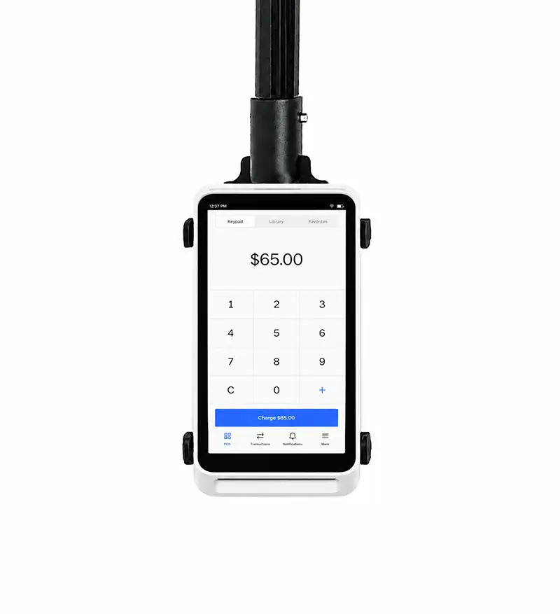 Support portable pour borne de commande au volant compatible avec les appareils POS mobiles Square